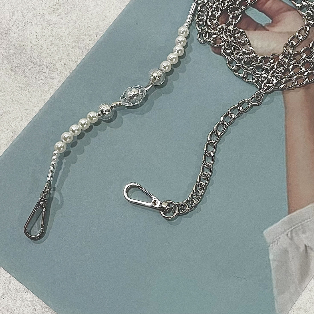 スマホショルダーストラップ ビーズ アクセサリー 紐 PUDI