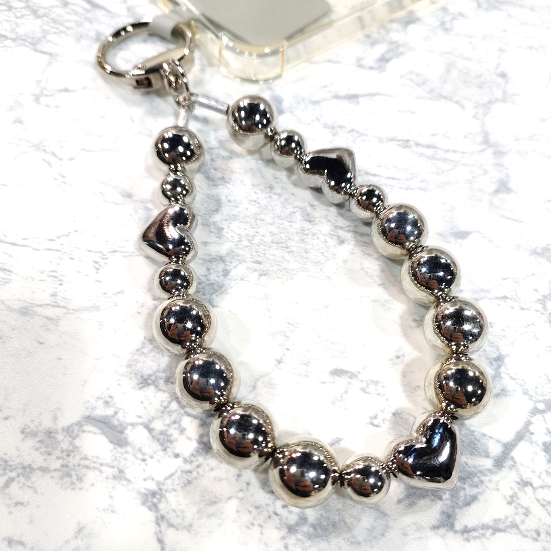 スマホハンドストラップ ビーズ アクセサリー 紐 ハンドメイド PUDI
