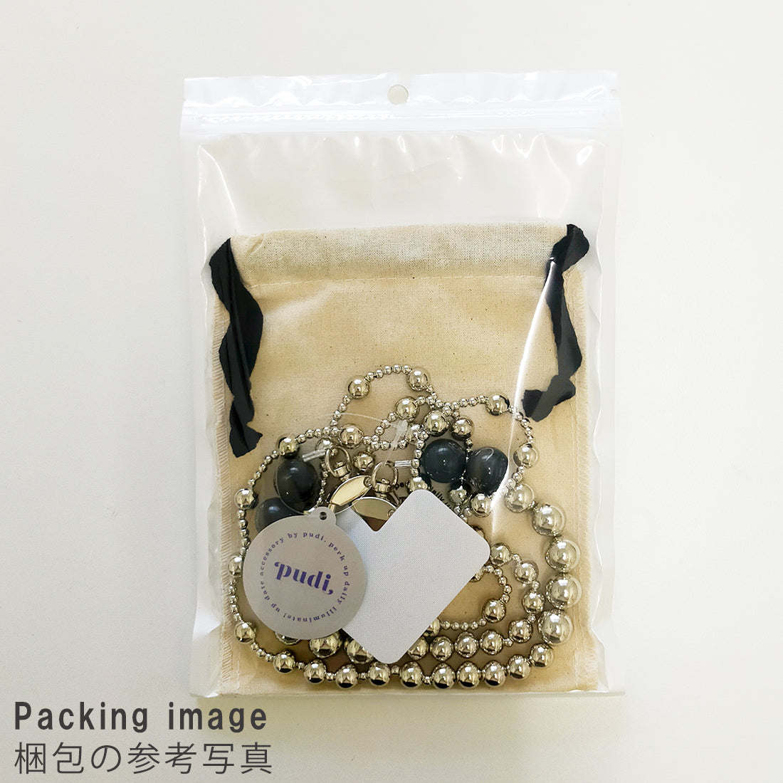 スマホショルダーストラップ ビーズ アクセサリー 紐 PUDI