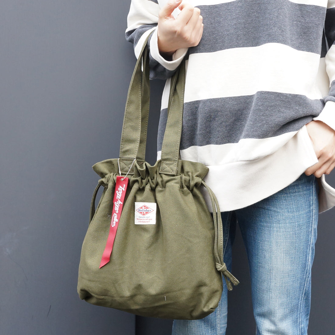 バッグ トートバッグ メンズ レディース 巾着 布 トート キャンバス 帆布 HolidayA.M.