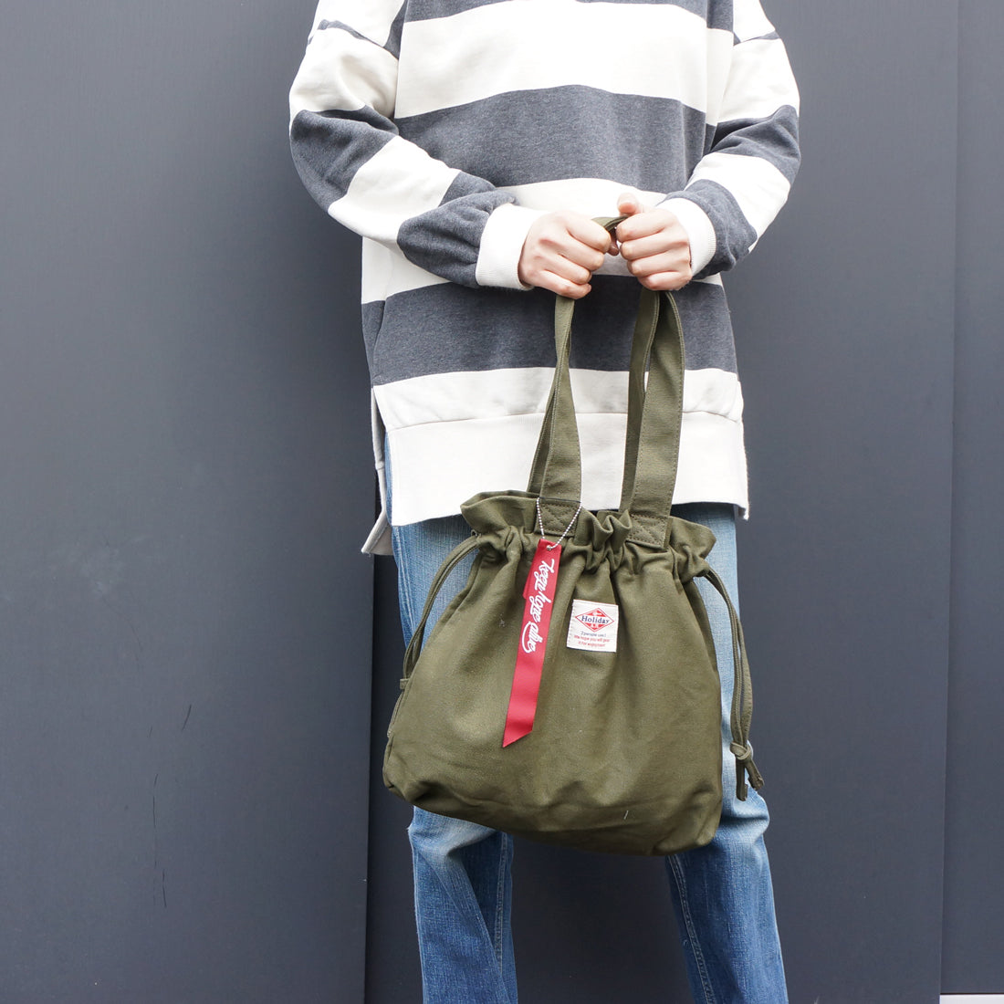 バッグ トートバッグ メンズ レディース 巾着 布 トート キャンバス 帆布 HolidayA.M.