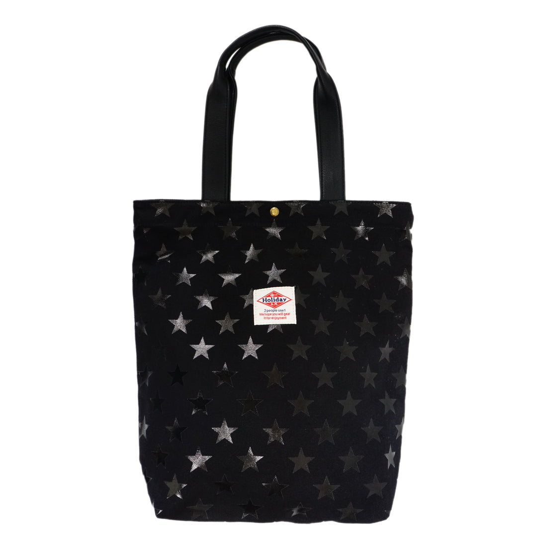 バッグ トートバッグ レディース メンズ 星柄 キャンバス 帆布 A4サイズ コースター付き HolidayA.M.