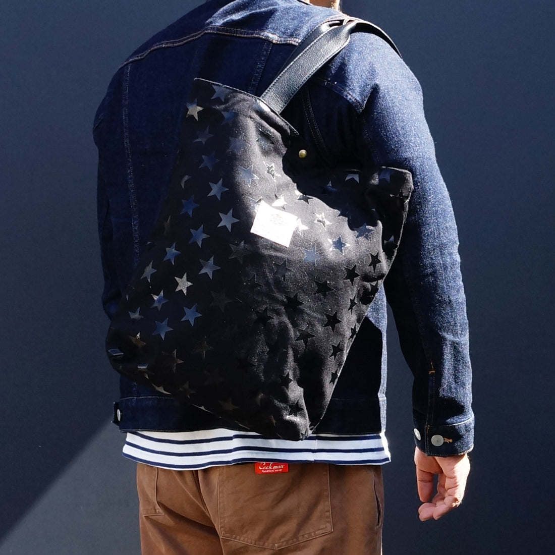 バッグ トートバッグ レディース メンズ 星柄 キャンバス 帆布 A4サイズ コースター付き HolidayA.M.