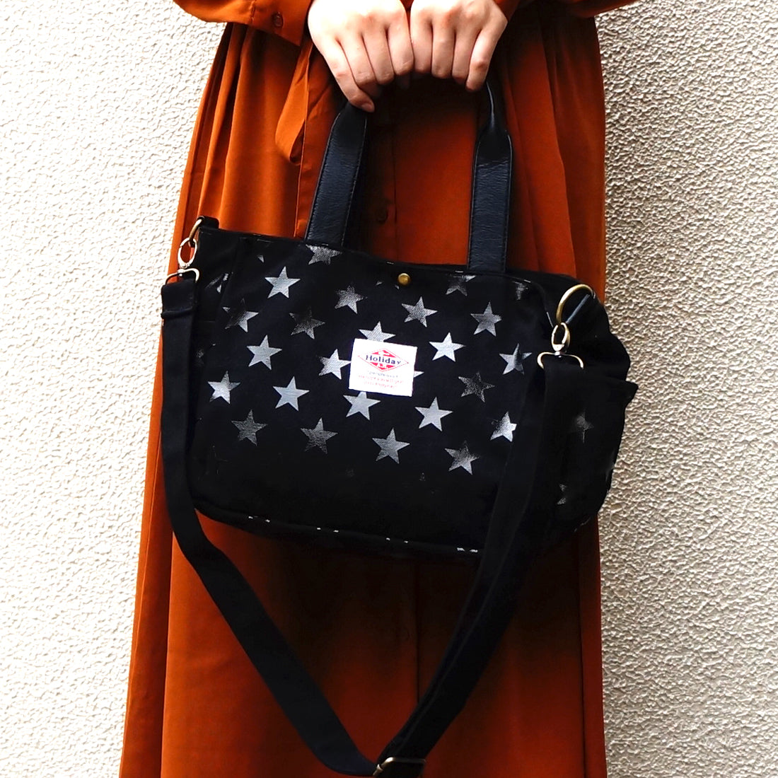 バッグ ショルダーバッグ トートバッグ レディース メンズ 帆布 キャンバス 星柄 コースター HolidayA.M.