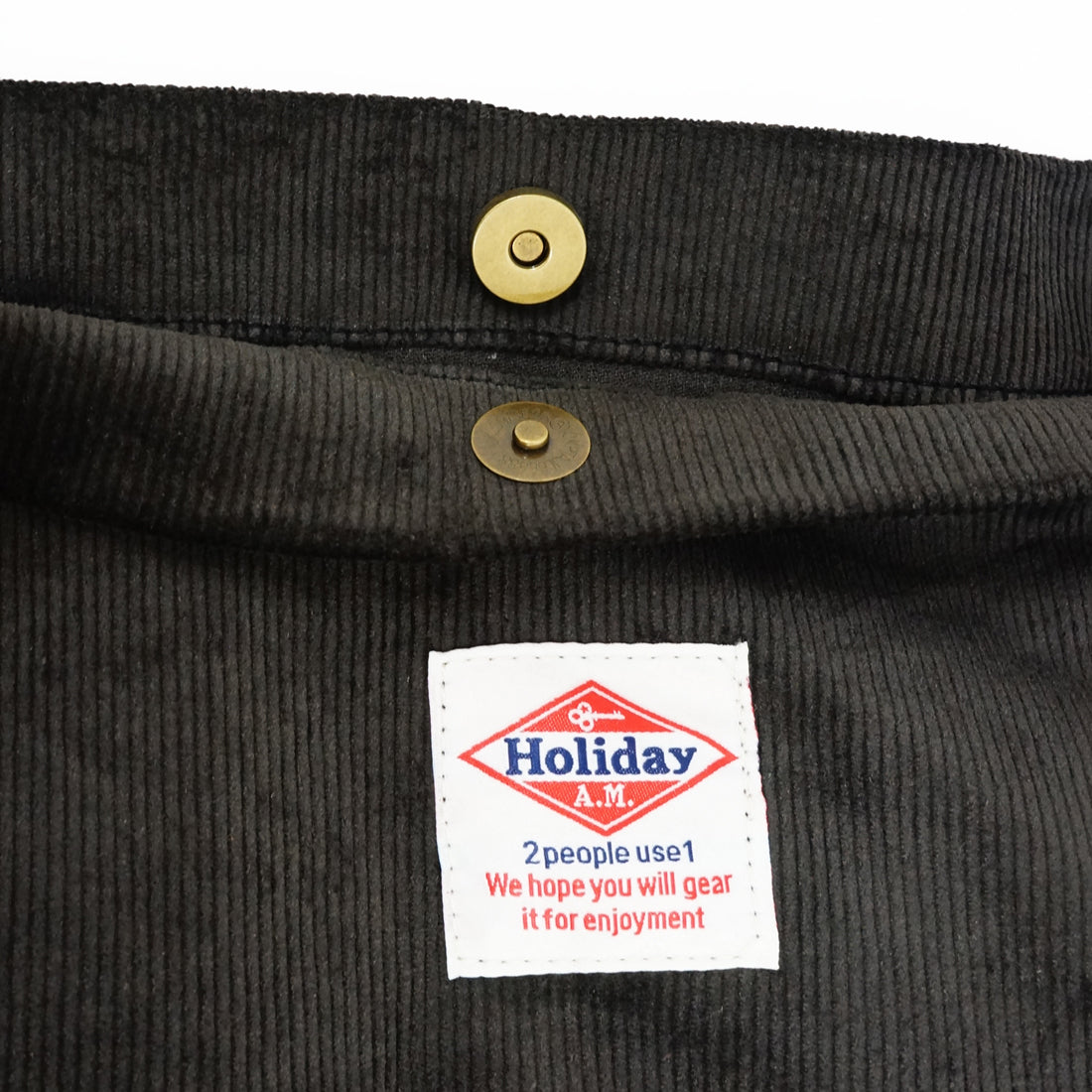 バッグ ショルダーバッグ レディース メンズ コーデュロイ コースター付き 大きいサイズ HolidayA.M.