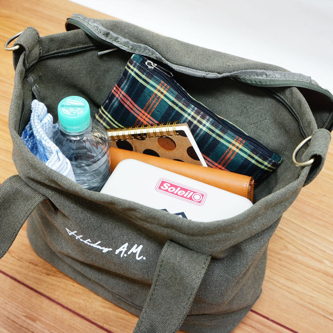 バッグ 2WAY ショルダーバッグ トート レディース メンズ キャンバス 帆布 ランチバッグ HolidayA.M.