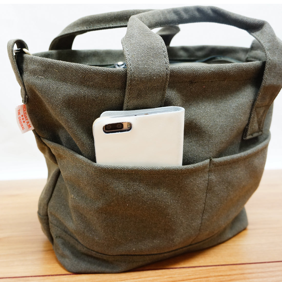バッグ 2WAY ショルダーバッグ トート レディース メンズ キャンバス 帆布 ランチバッグ HolidayA.M.