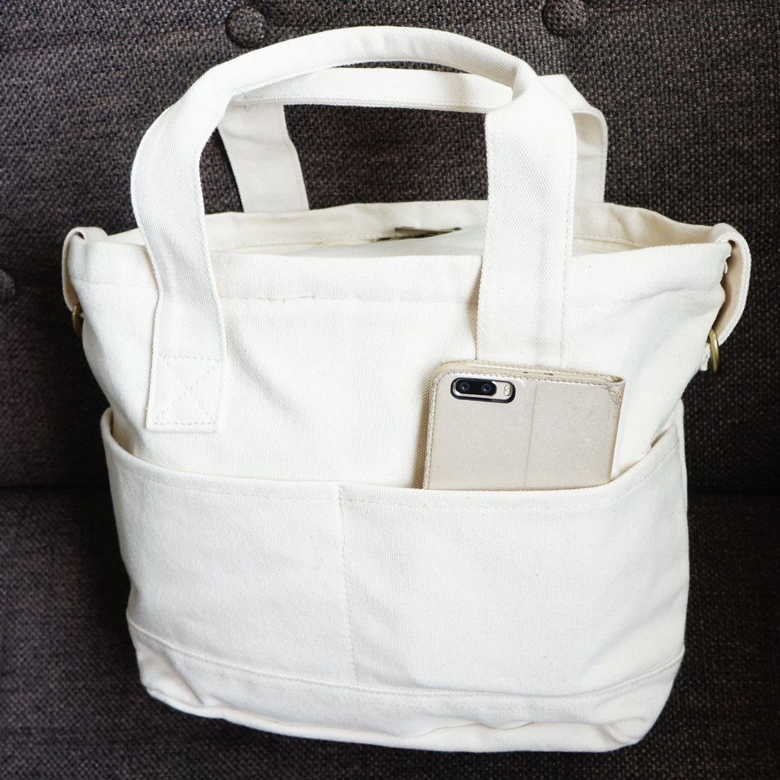 バッグ 2WAY ショルダーバッグ トート レディース メンズ キャンバス 帆布 ランチバッグ HolidayA.M.