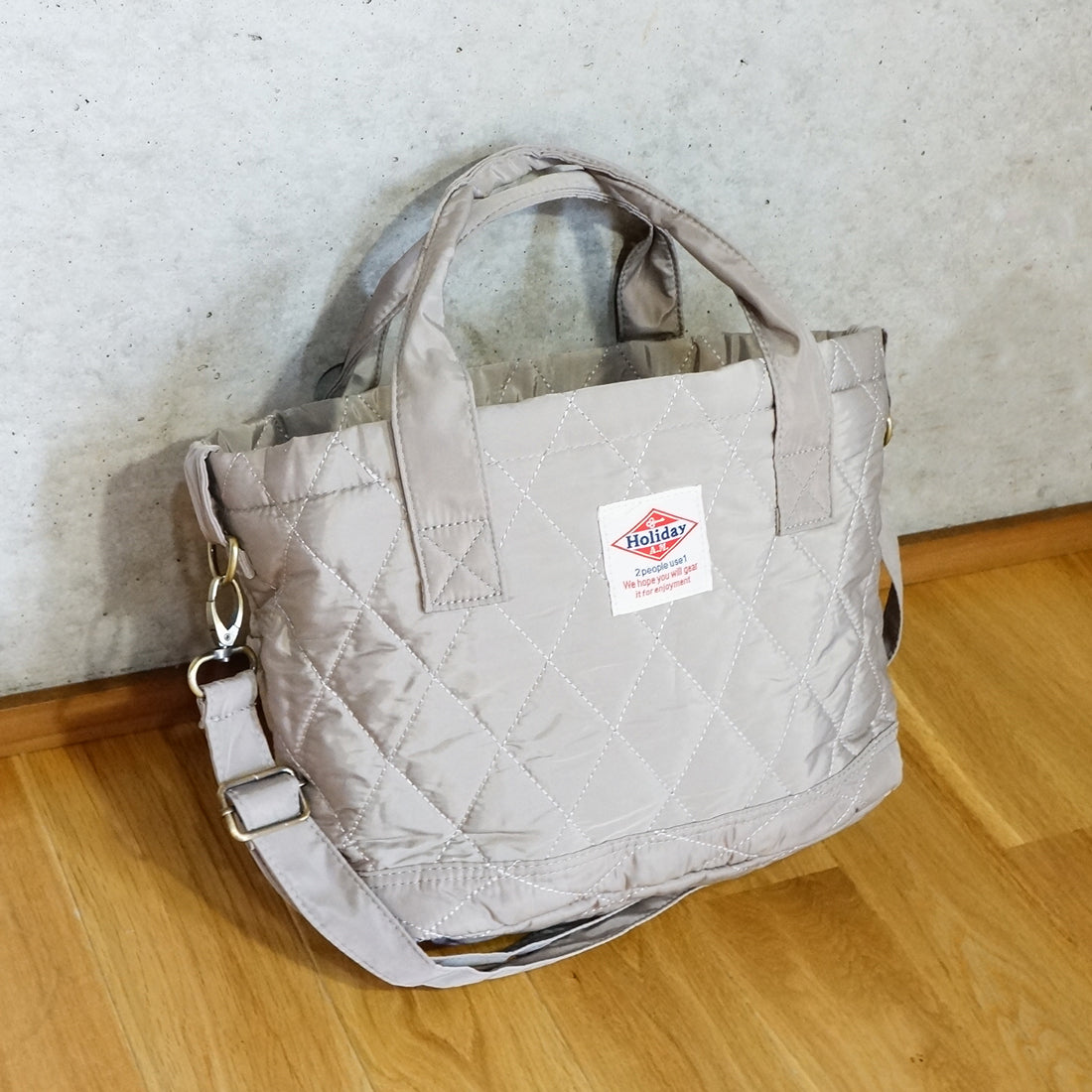 バッグ 2WAY ショルダーバッグ トート レディース メンズ キルティング ランチバッグ HolidayA.M.