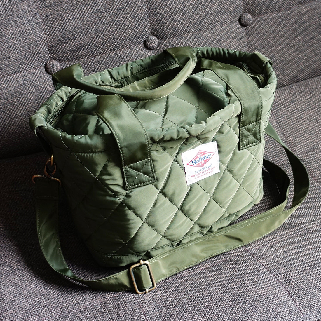 バッグ 2WAY ショルダーバッグ トート レディース メンズ キルティング ランチバッグ HolidayA.M.