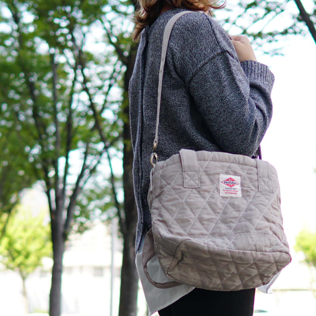 バッグ 2WAY ショルダーバッグ トート レディース メンズ キルティング ランチバッグ HolidayA.M.