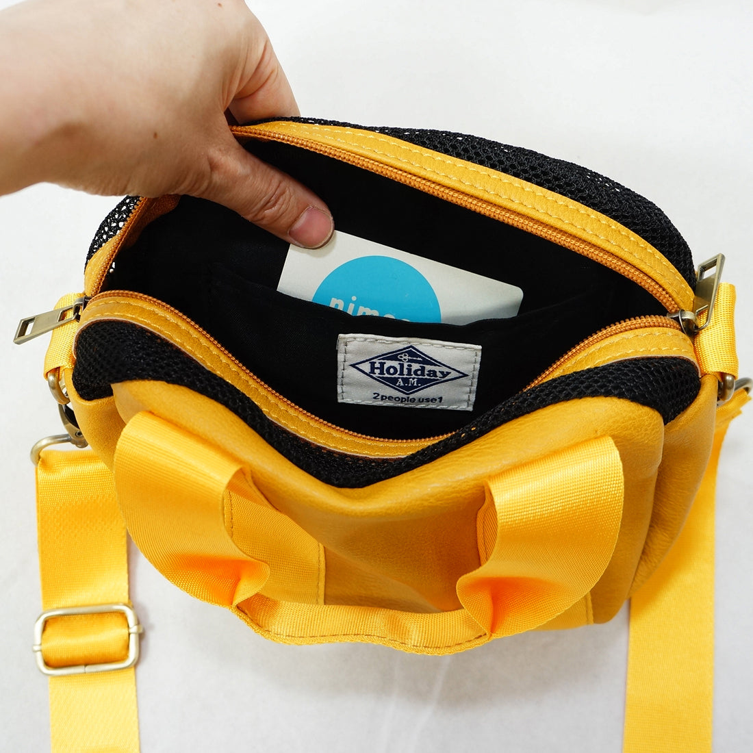 バッグ ショルダーバッグ レディース メンズ エコレザー フェイクレザー 2WAY HolidayA.M.