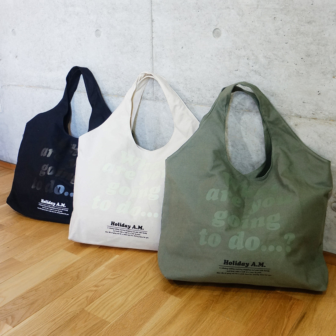 バッグ トートバッグ トート レディース メンズ エコバッグ 大きいサイズ キャンバス 帆布 HolidayA.M.