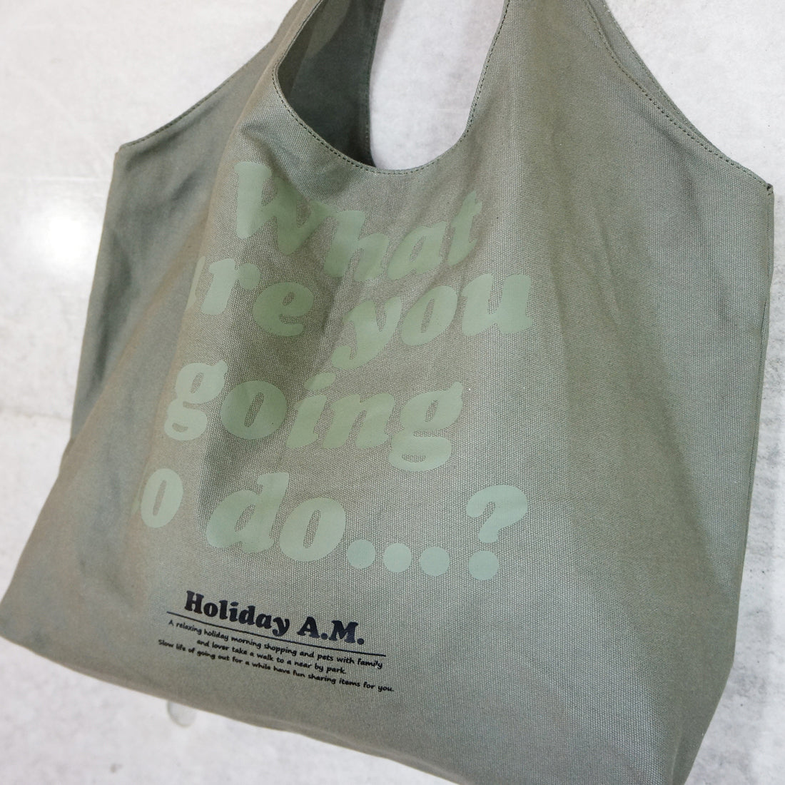 バッグ トートバッグ トート レディース メンズ エコバッグ 大きいサイズ キャンバス 帆布 HolidayA.M.