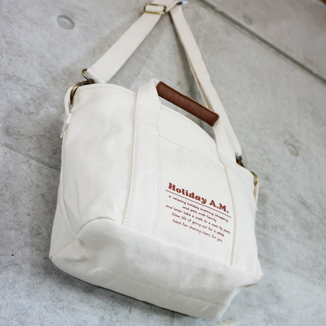 バッグ ショルダーバッグ トートバッグ レディース メンズ 2WAY キャンバス 帆布 HolidayA.M.