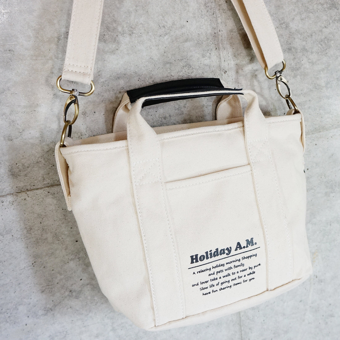 バッグ ショルダーバッグ トートバッグ レディース メンズ 2WAY キャンバス 帆布 HolidayA.M.