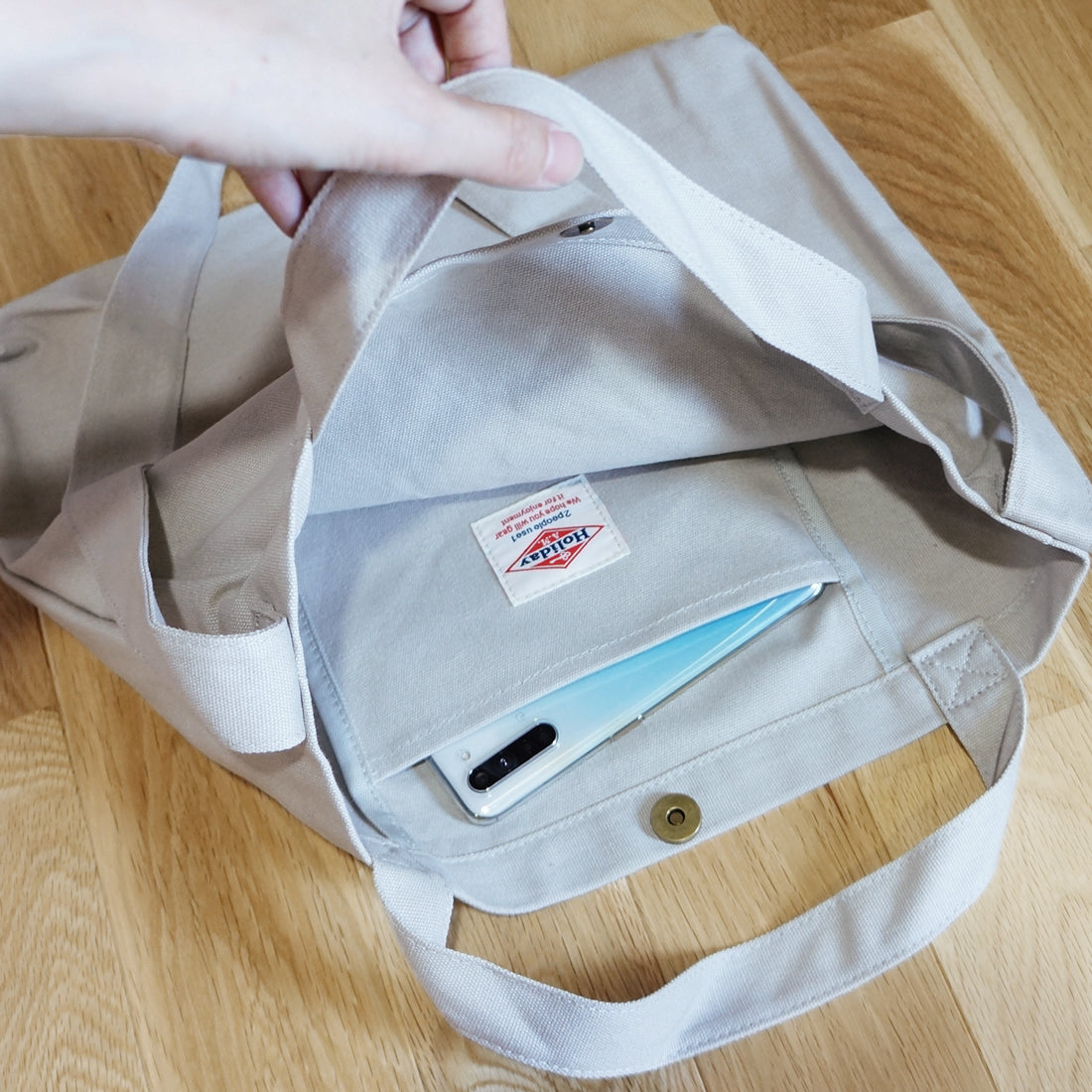 バッグ ショルダーバッグ 2WAY レディース メンズ フロッキープリント キャンバス 帆布 Holiday A.M.