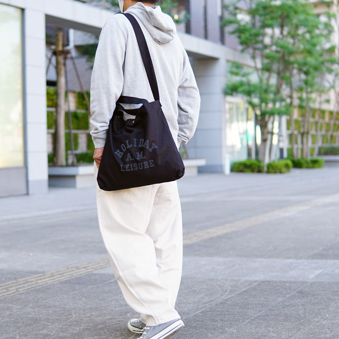 バッグ ショルダーバッグ 2WAY レディース メンズ フロッキープリント キャンバス 帆布 Holiday A.M.
