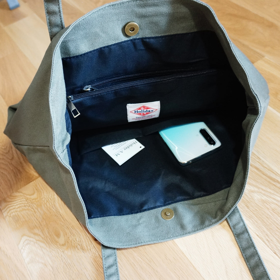 バッグ トートバッグ トート レディース メンズ フロッキープリント キャンバス 帆布 Holiday A.M.