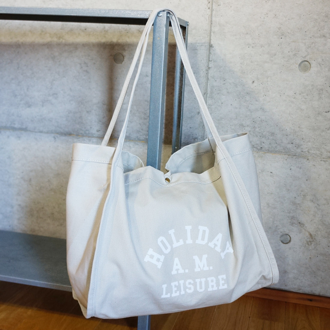 バッグ トートバッグ トート レディース メンズ フロッキープリント キャンバス 帆布 Holiday A.M.
