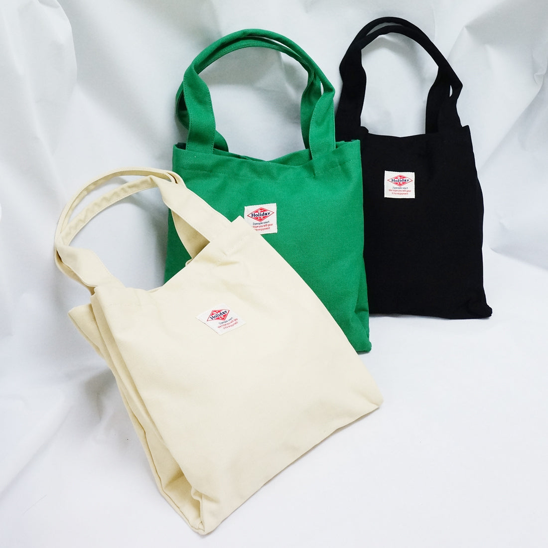 トートバッグ 3ポケットスクエアトート