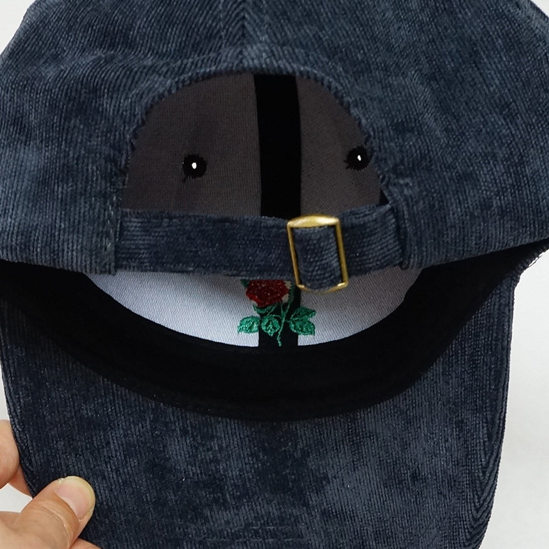 帽子 キャップ コーデュロイ メンズ レディース ベースボールキャップ ローズ 刺繍 春 秋 冬 キーズ Keys
