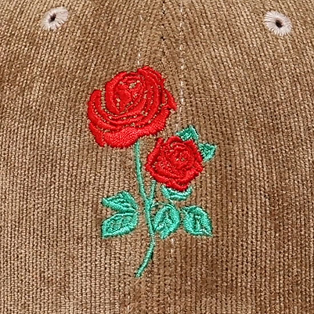 帽子 キャップ コーデュロイ メンズ レディース ベースボールキャップ ローズ 刺繍 春 秋 冬 キーズ Keys