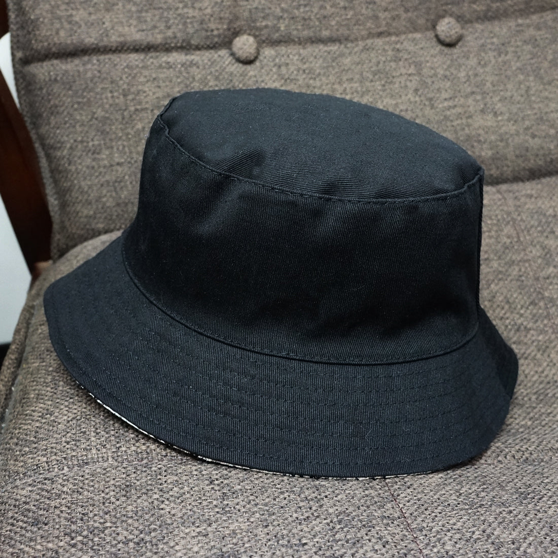 帽子 バケットハット ハット HAT パイソン柄 無地 ブラック リバーシブル メンズ レディース キーズ Keys