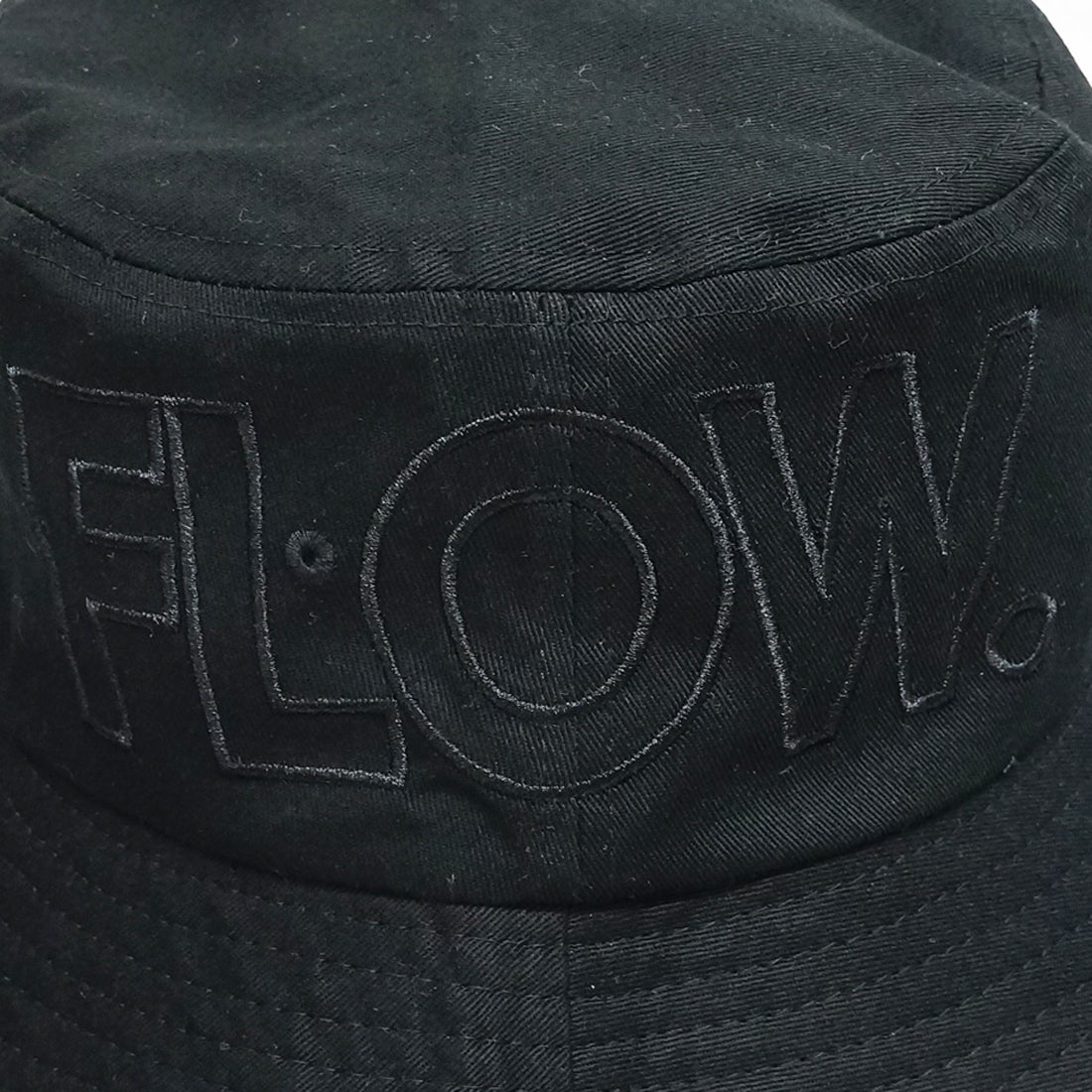 Flow 袋文字 刺繍 バケットハット KSH238