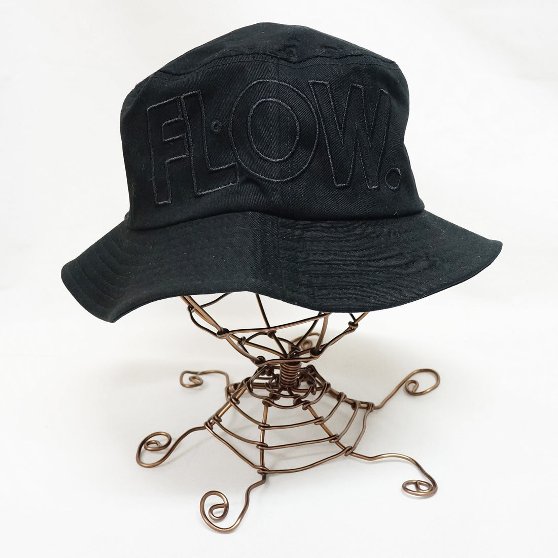 Flow 袋文字 刺繍 バケットハット KSH238