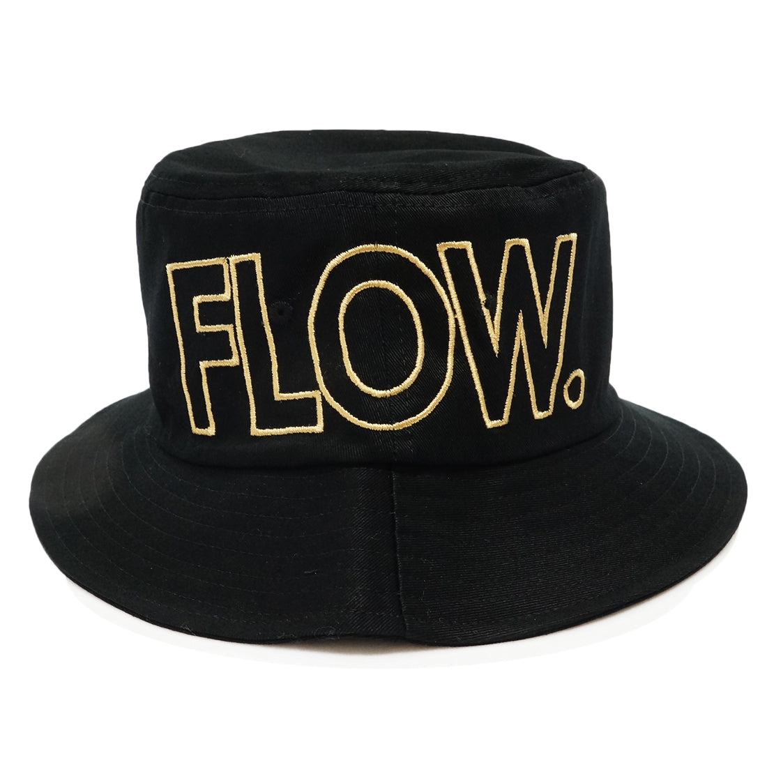 Flow 袋文字 刺繍 バケットハット KSH238