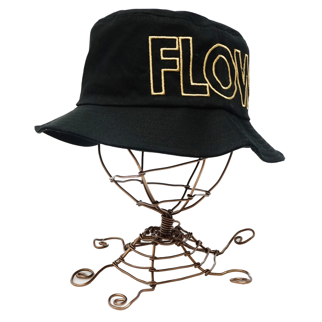 Flow 袋文字 刺繍 バケットハット KSH238