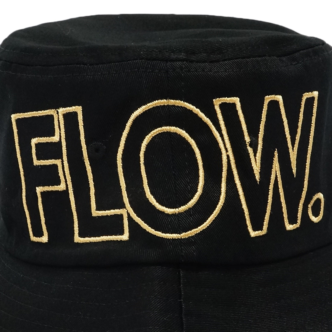 Flow 袋文字 刺繍 バケットハット KSH238
