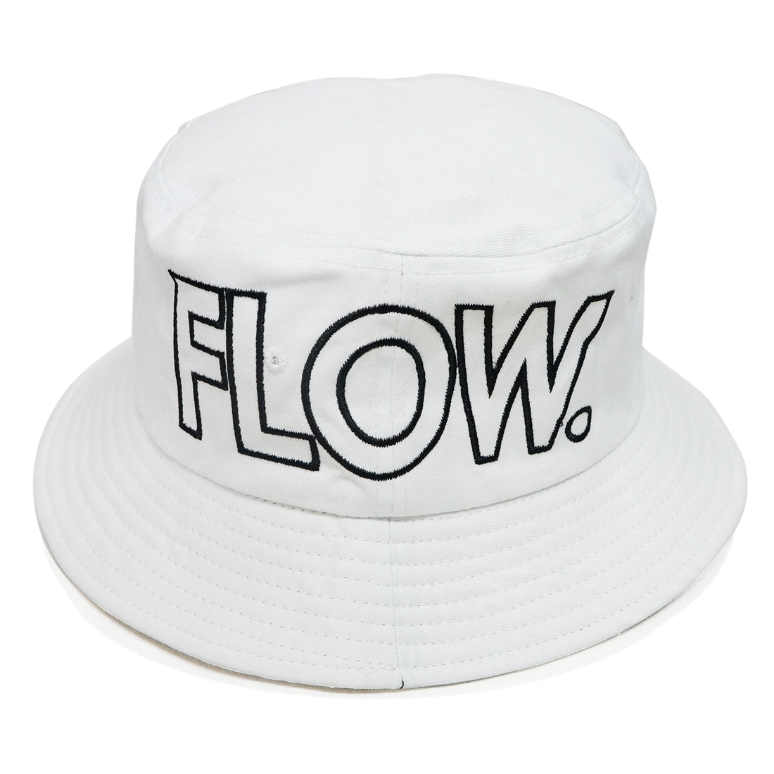 Flow 袋文字 刺繍 バケットハット KSH238