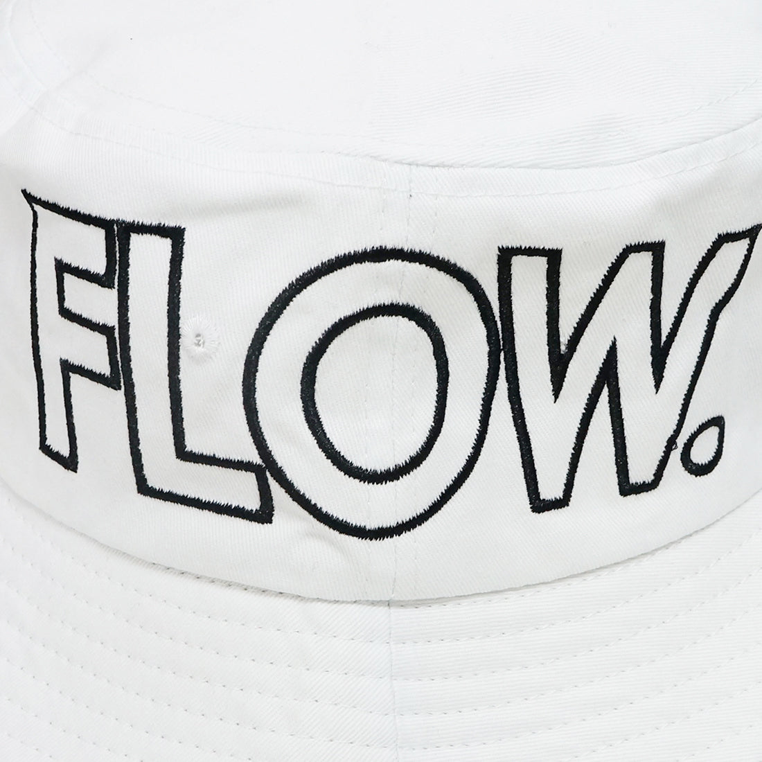 Flow 袋文字 刺繍 バケットハット KSH238