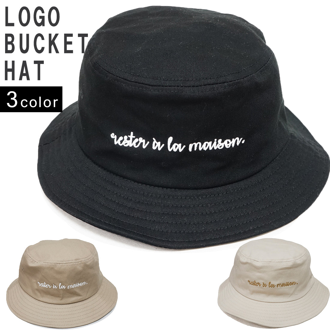帽子 バケットハット ハット メンズ レディース HAT コットン ロゴ 刺繍 キーズ Keys