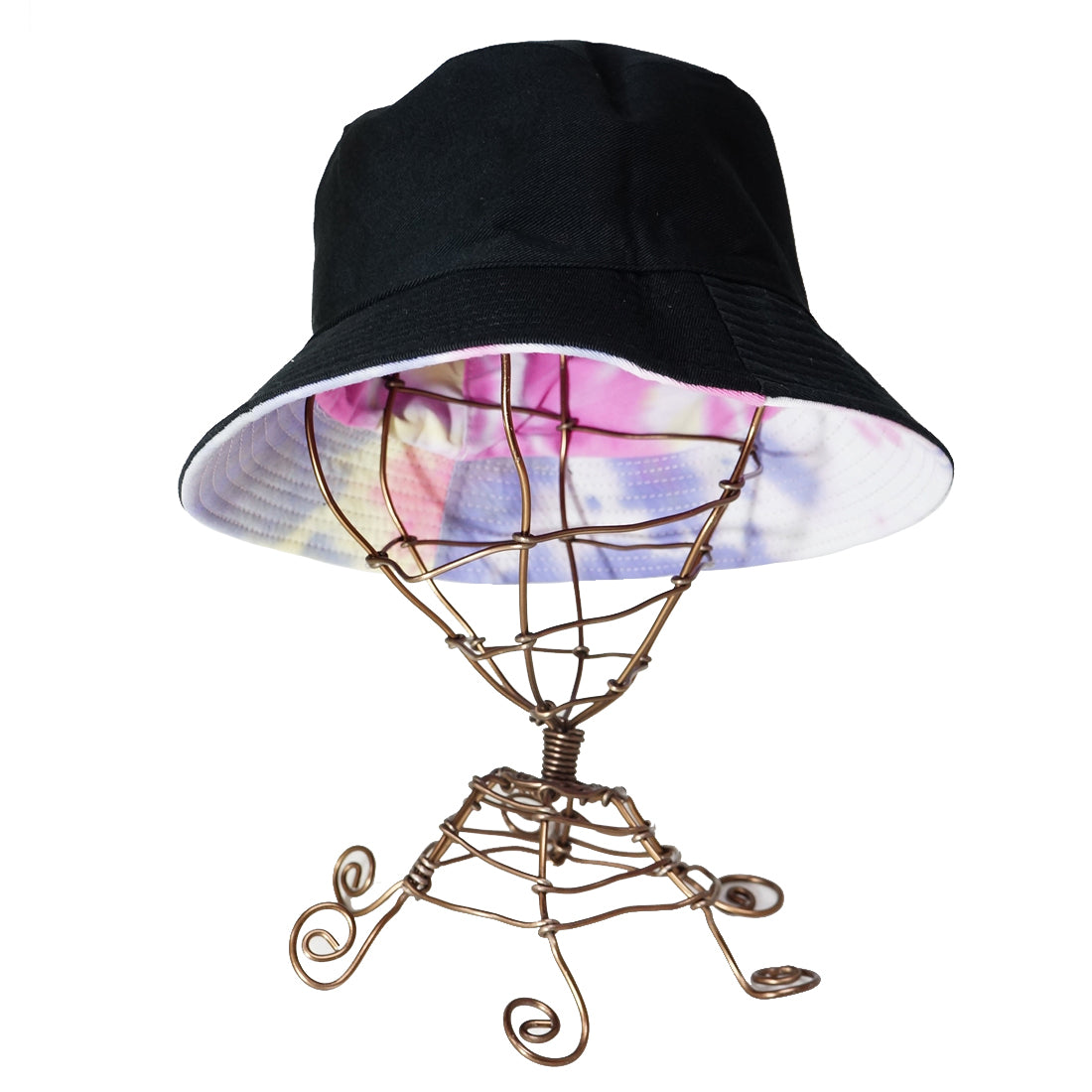 帽子 バケットハット ハット HAT タイダイ 無地 ブラック リバーシブル メンズ レディース