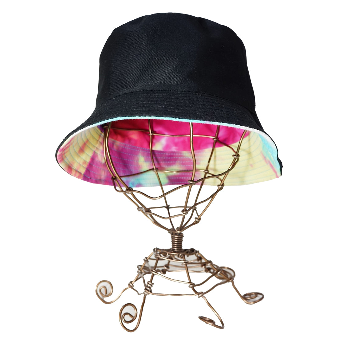 帽子 バケットハット ハット HAT タイダイ 無地 ブラック リバーシブル メンズ レディース