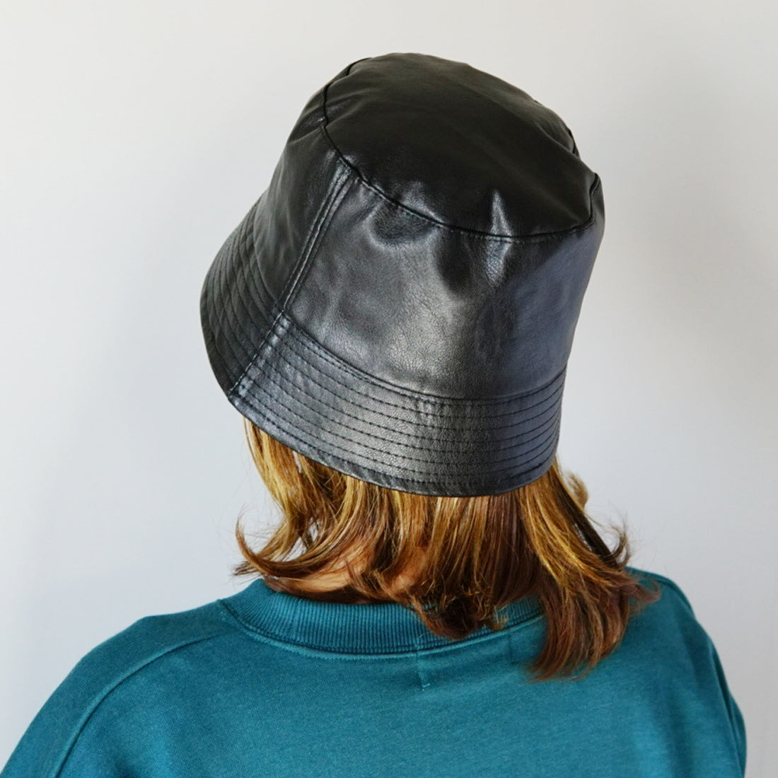 帽子 バケットハット ハット HAT フェイクレザー 合皮 無地 メンズ レディース キーズ Keys