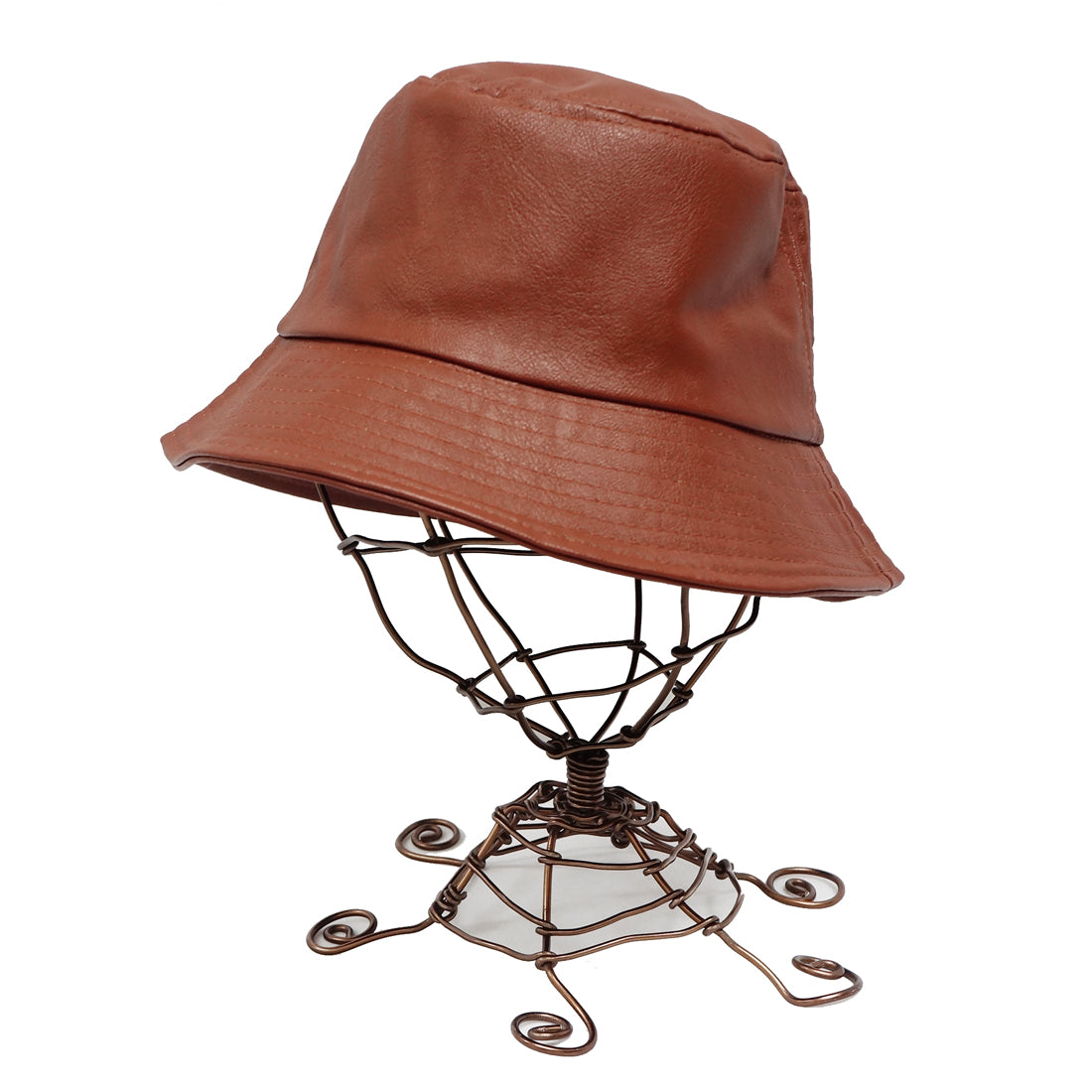帽子 バケットハット ハット HAT フェイクレザー 合皮 無地 メンズ レディース キーズ Keys