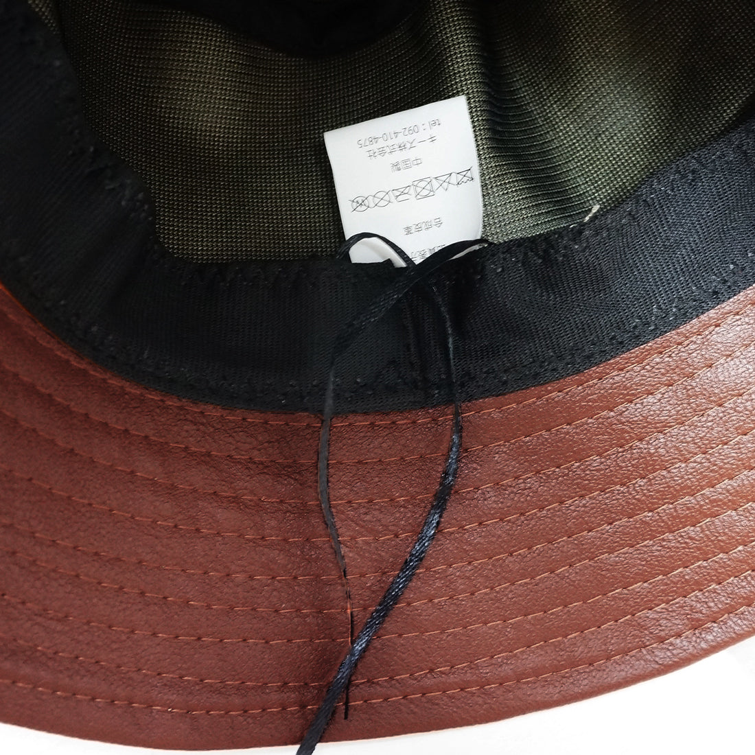 帽子 バケットハット ハット HAT フェイクレザー 合皮 無地 メンズ レディース キーズ Keys
