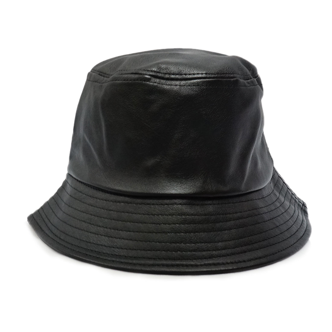 帽子 バケットハット ハット HAT フェイクレザー 合皮 無地 メンズ レディース キーズ Keys
