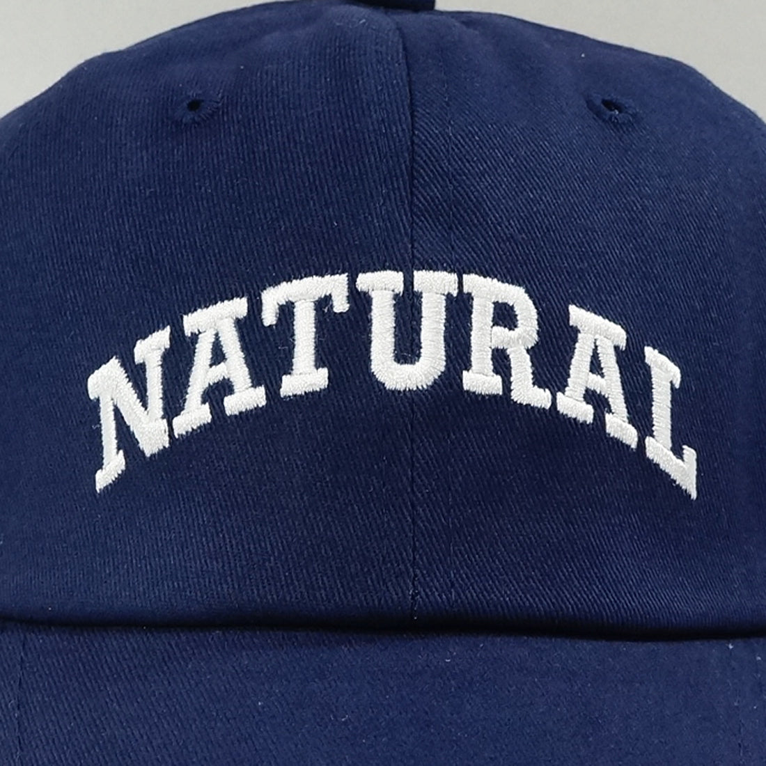 帽子 キャップ CAP メンズ レディース ロゴ NATURAL刺繍 ベースボールキャップ コットン 春 夏 秋 冬