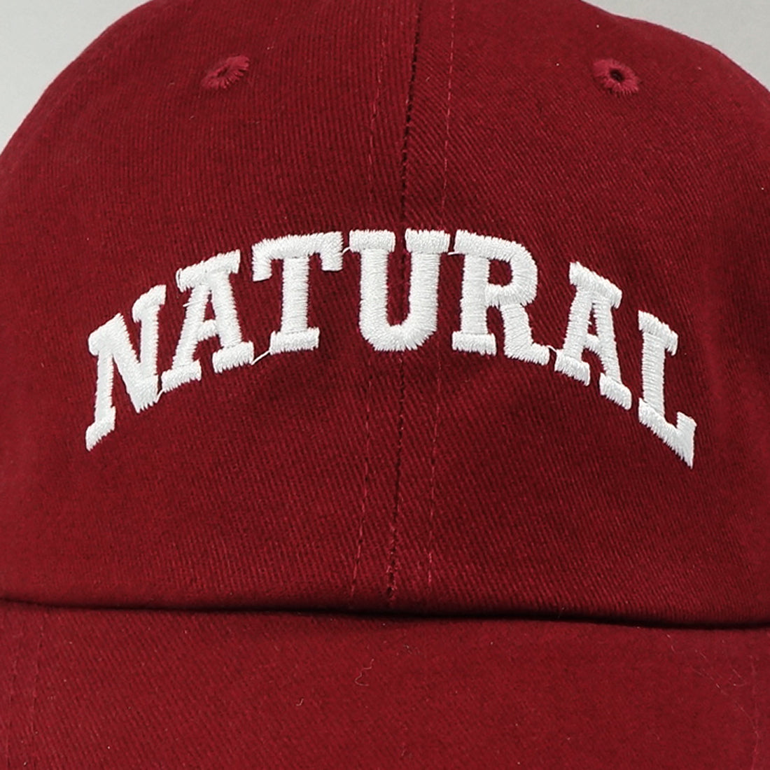 帽子 キャップ CAP メンズ レディース ロゴ NATURAL刺繍 ベースボールキャップ コットン 春 夏 秋 冬