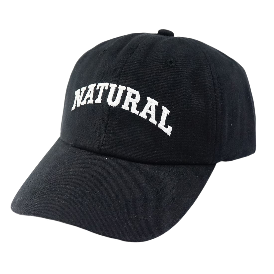 帽子 キャップ CAP メンズ レディース ロゴ NATURAL刺繍 ベースボールキャップ コットン 春 夏 秋 冬