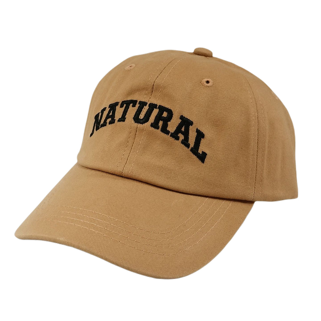 帽子 キャップ CAP メンズ レディース ロゴ NATURAL刺繍 ベースボールキャップ コットン 春 夏 秋 冬