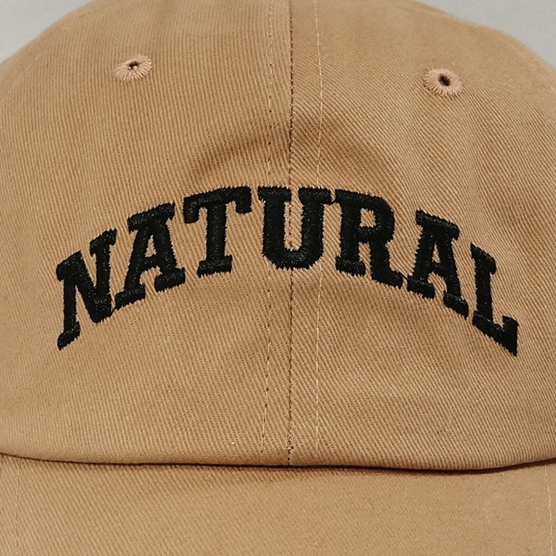 帽子 キャップ CAP メンズ レディース ロゴ NATURAL刺繍 ベースボールキャップ コットン 春 夏 秋 冬