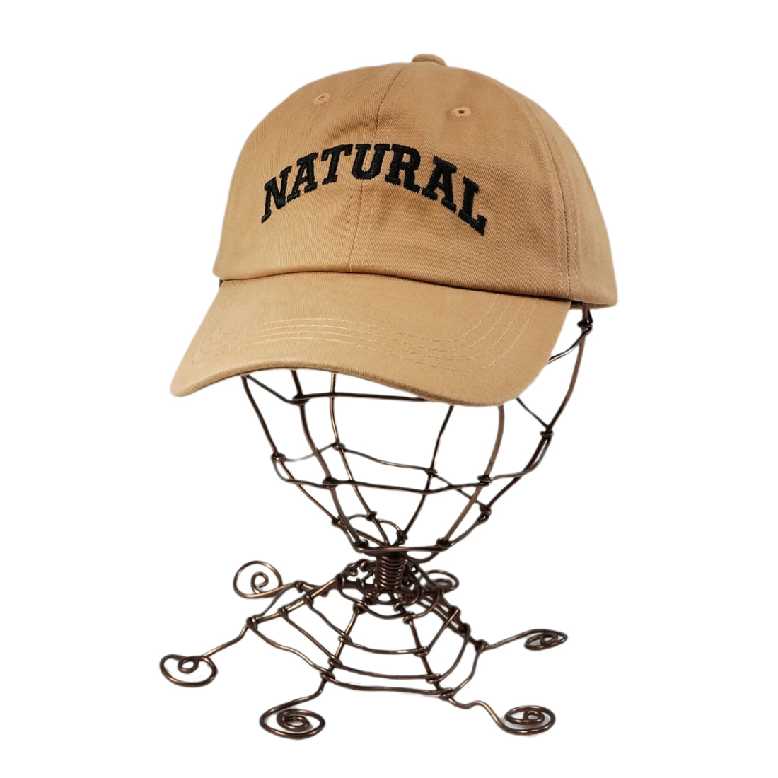 帽子 キャップ CAP メンズ レディース ロゴ NATURAL刺繍 ベースボールキャップ コットン 春 夏 秋 冬