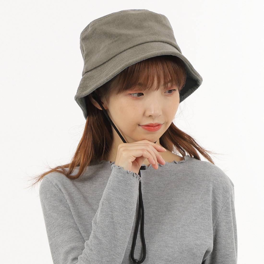 帽子 ハット HAT バケットハット メンズ レディース バケハ コーデュロイ アウトドア あごヒモ付き
