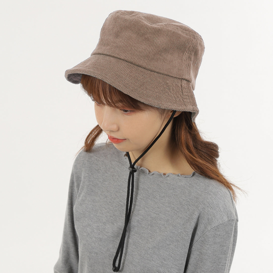 帽子 ハット HAT バケットハット メンズ レディース バケハ コーデュロイ アウトドア あごヒモ付き